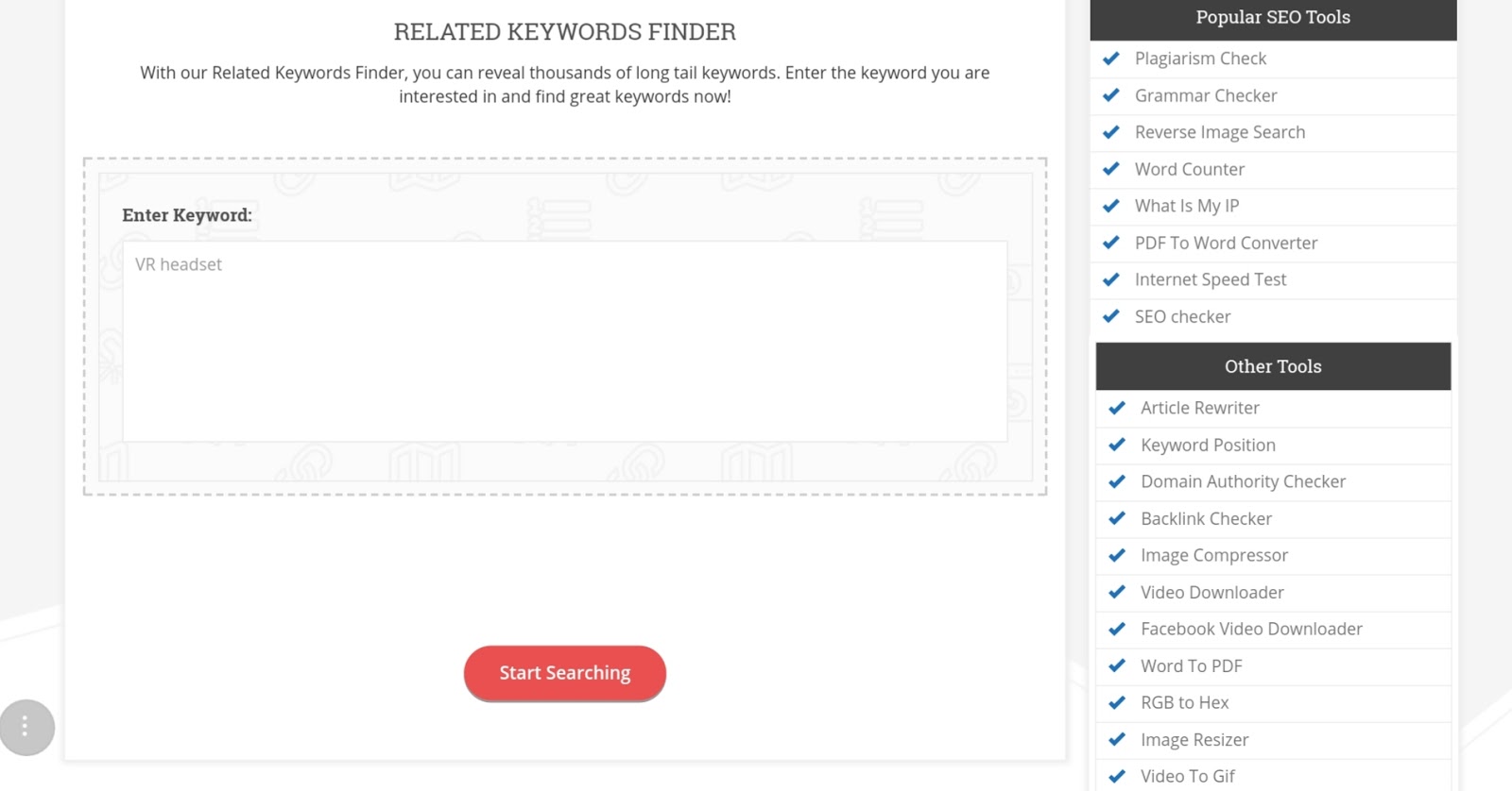 related keywords finder