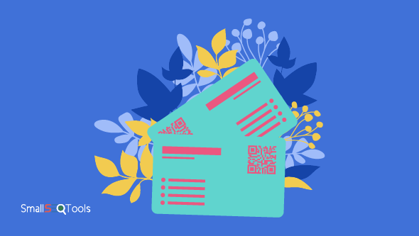 Multicolor QR Business card