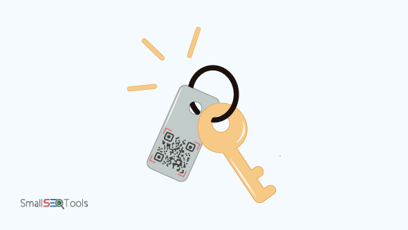 3-D printed keychain QR code