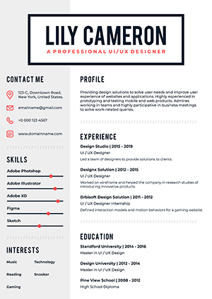 Resume builder