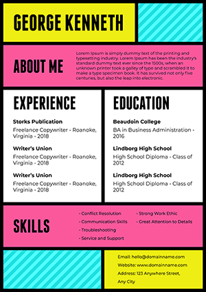 Resume builder
